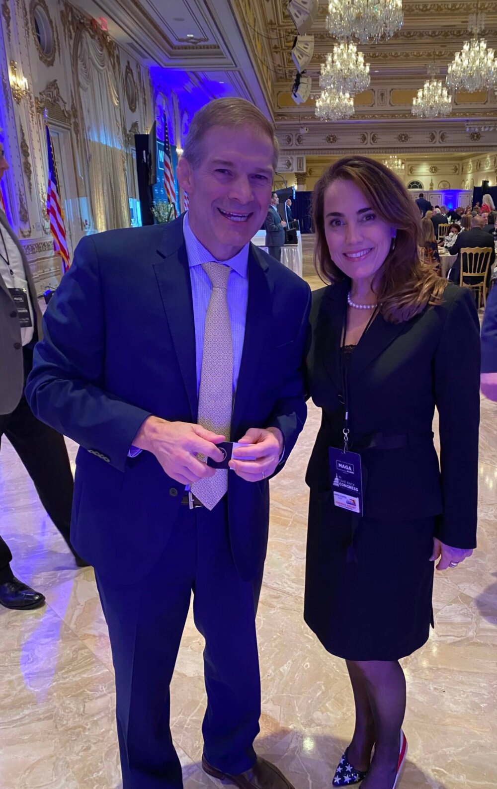 Deborah Adeimy with U.S. Congressman Jim Jordan