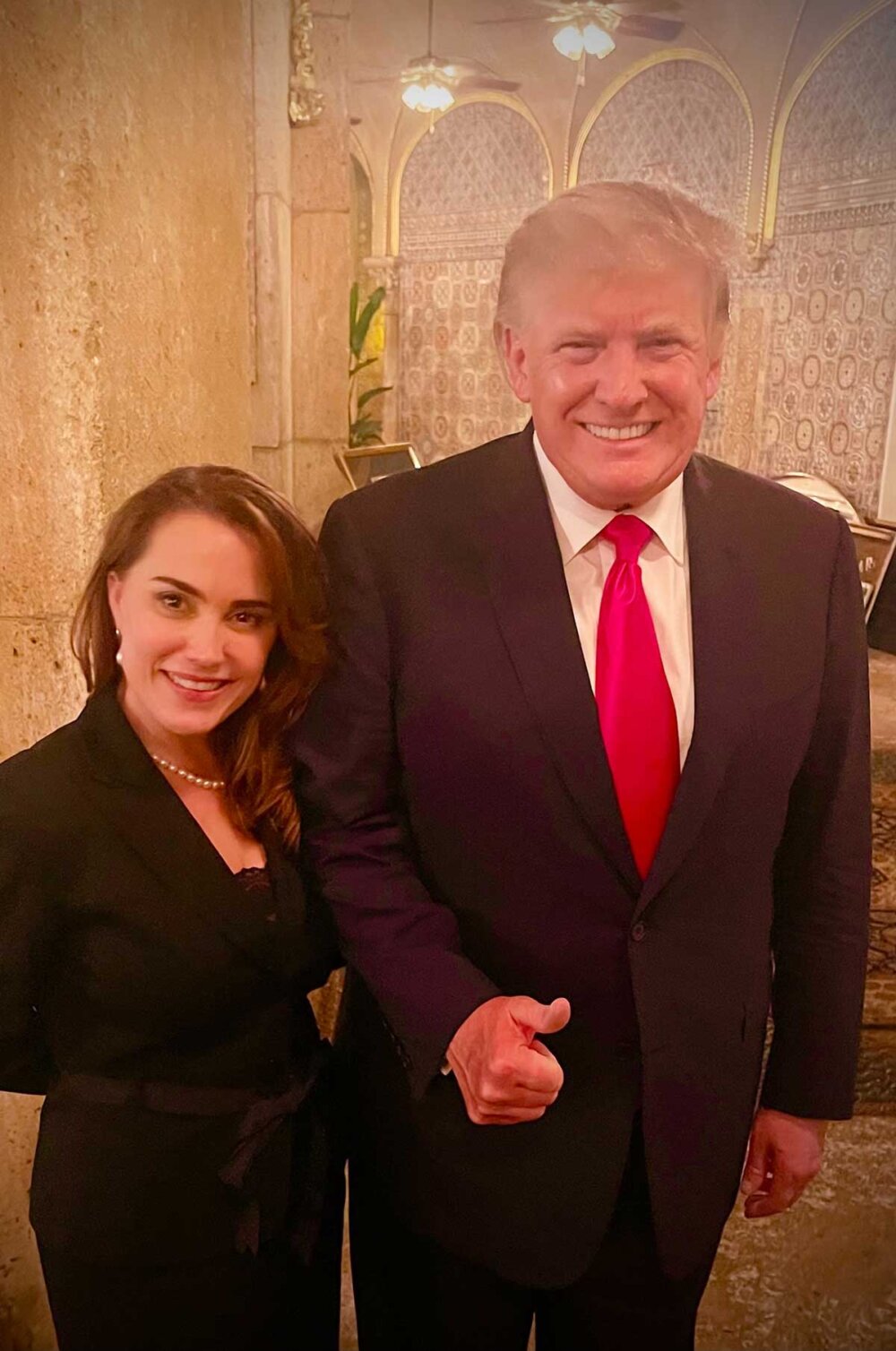 Deborah Adeimy with President Trump