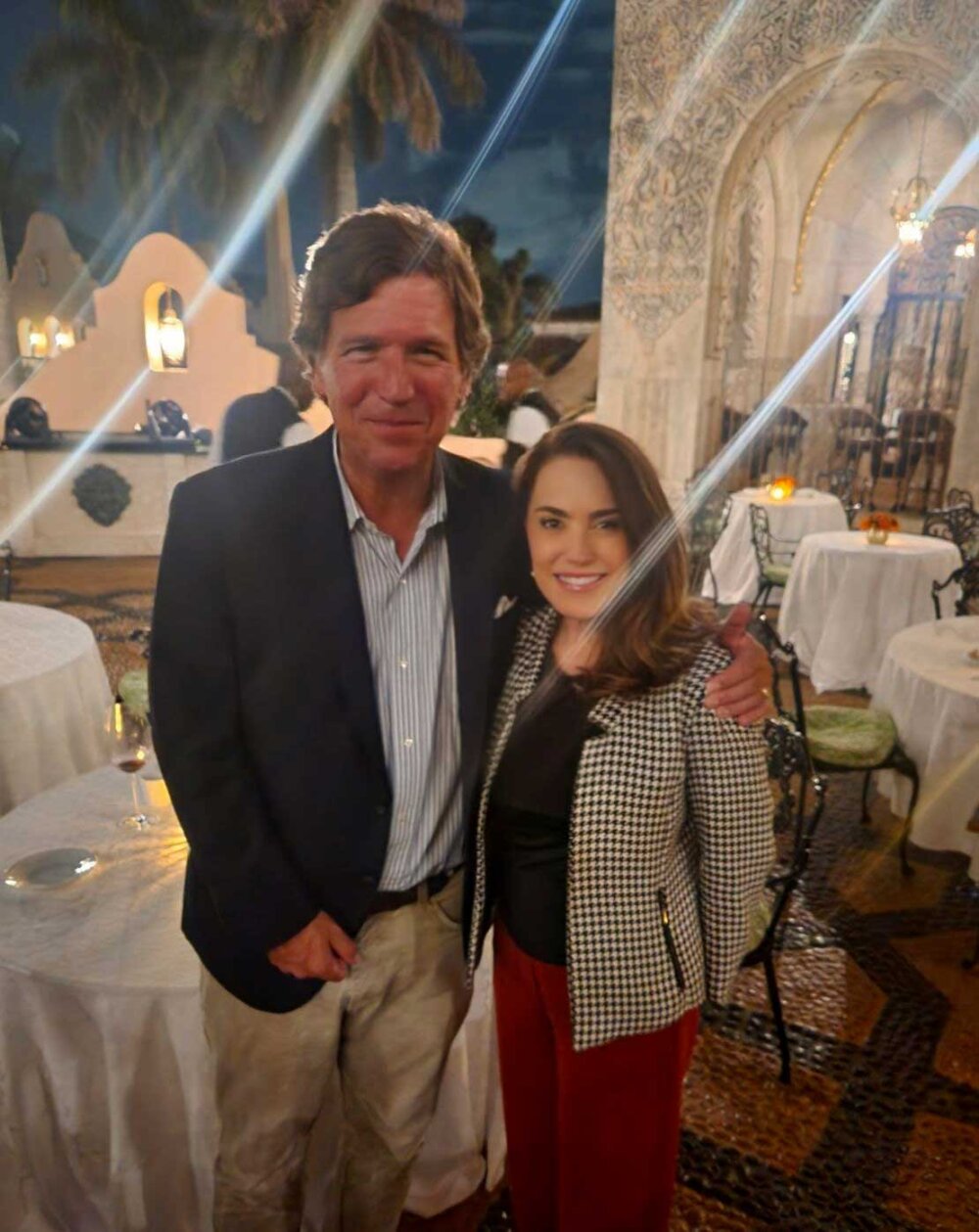 Deborah Adeimy with Tucker Carlson
